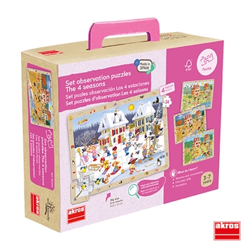 Image de Set de 4 puzzles d’observation les 4 saisons